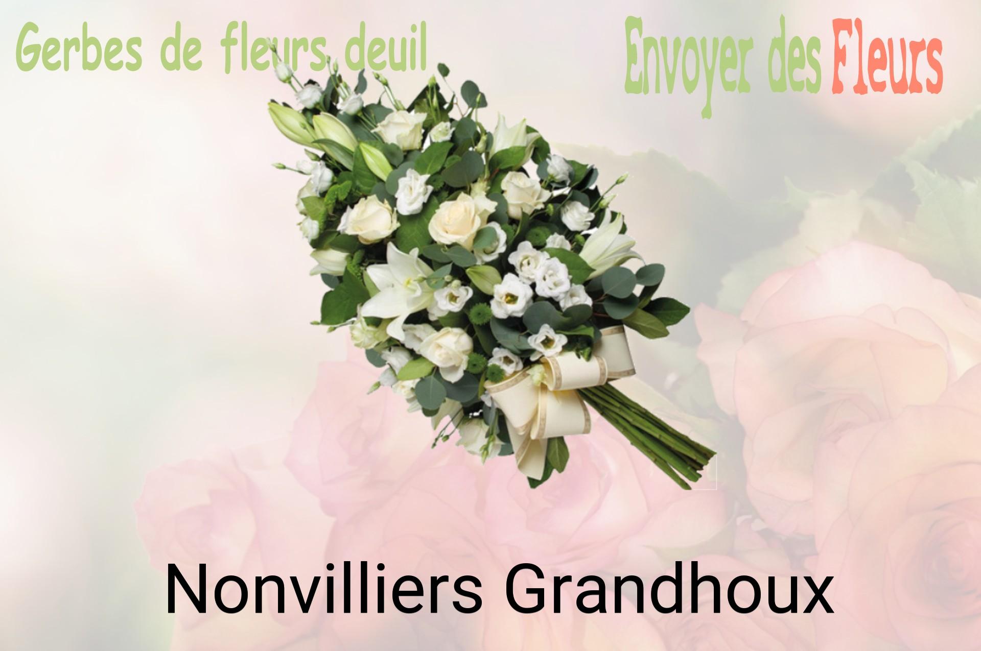 Gerbe de fleurs de deuil livrée à Nonvilliers-Grandhoux